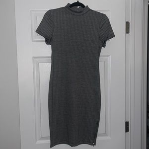 Zigzag detail dress